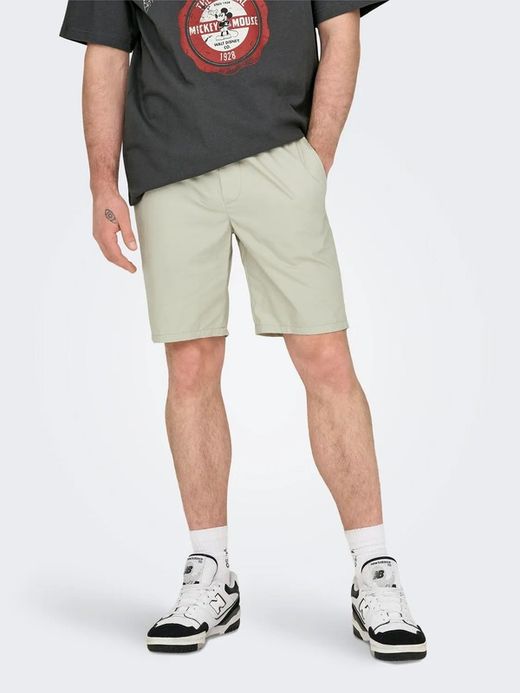 Bermuda con goma y cordón Only & Sons Silver Birch