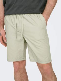 Bermuda con goma y cordón Only & Sons Silver Birch