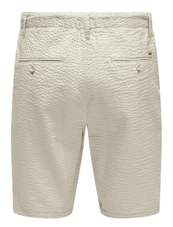 Bermuda con pinzas y cordón microarrugado Only & Sons Silver Lining