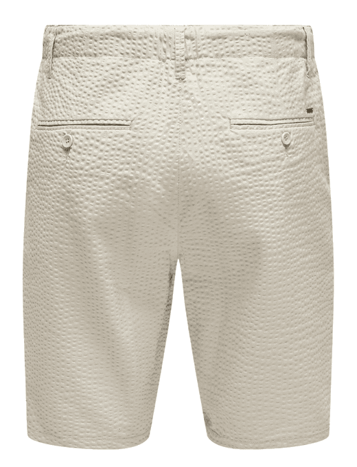 Bermuda con pinzas y cordón microarrugado Only & Sons Silver Lining