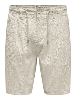Bermuda con pinzas y cordón microarrugado Only & Sons Silver Lining