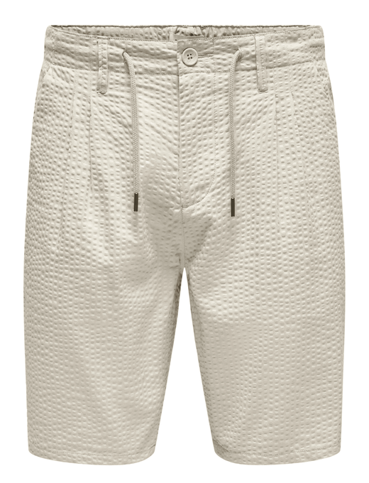Bermuda con pinzas y cordón microarrugado Only & Sons Silver Lining