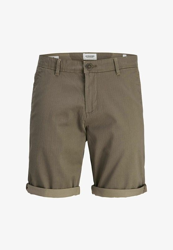 Bermuda de 5 bolsillos con micro diagonal Jack & Jones Beige 4XL