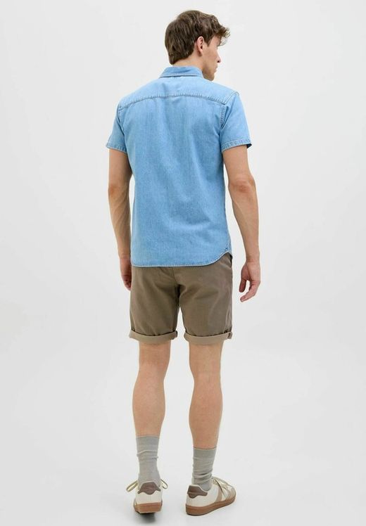 Bermuda de 5 bolsillos con micro diagonal Jack & Jones Beige