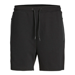Bermuda de chándal con bolsillos cremalleras Jack & Jones Black