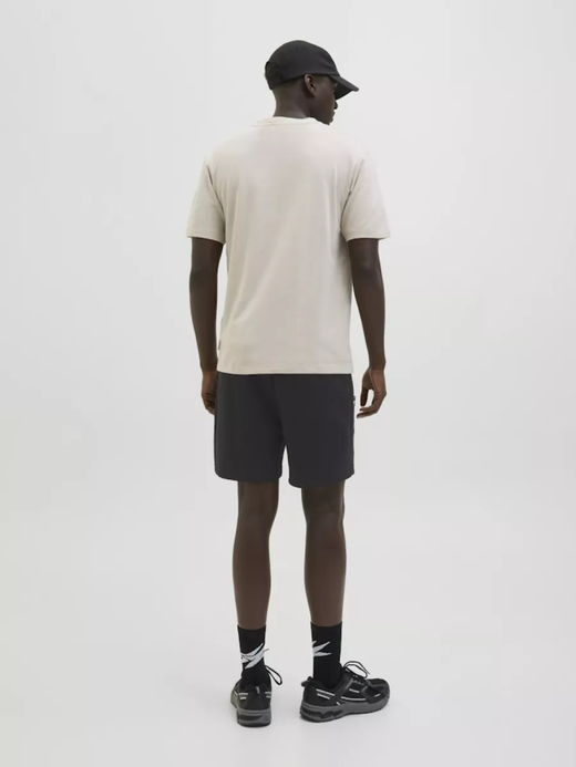 Bermuda de chándal con bolsillos cremalleras Jack & Jones Black