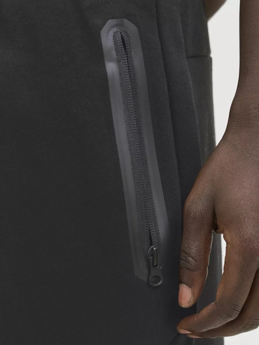 Bermuda de chándal con bolsillos cremalleras Jack & Jones Black