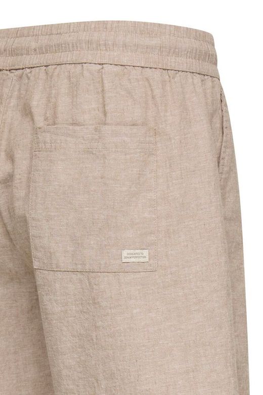 Bermuda de lino con goma y cordón Blend Of America Beige