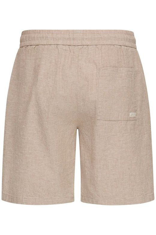 Bermuda de lino con goma y cordón Blend Of America Beige