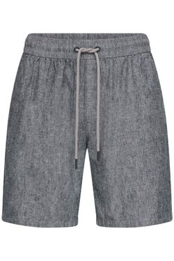 Bermuda de lino con goma y cordón Blend Of America Navy