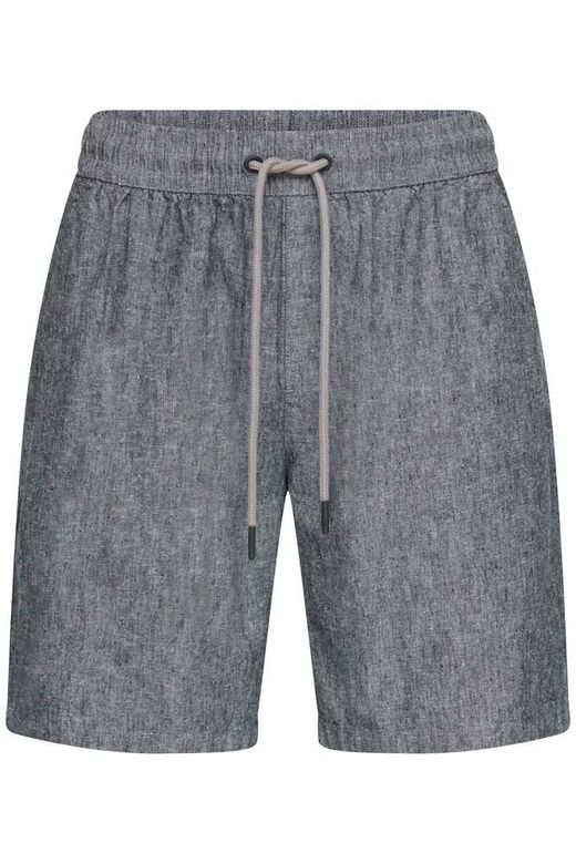 Bermuda de lino con goma y cordón Blend Of America Navy