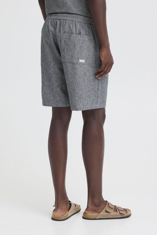 Bermuda de lino con goma y cordón Blend Of America Navy