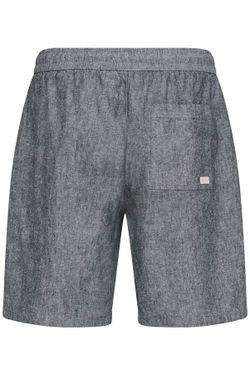 Bermuda de lino con goma y cordón Blend Of America Navy