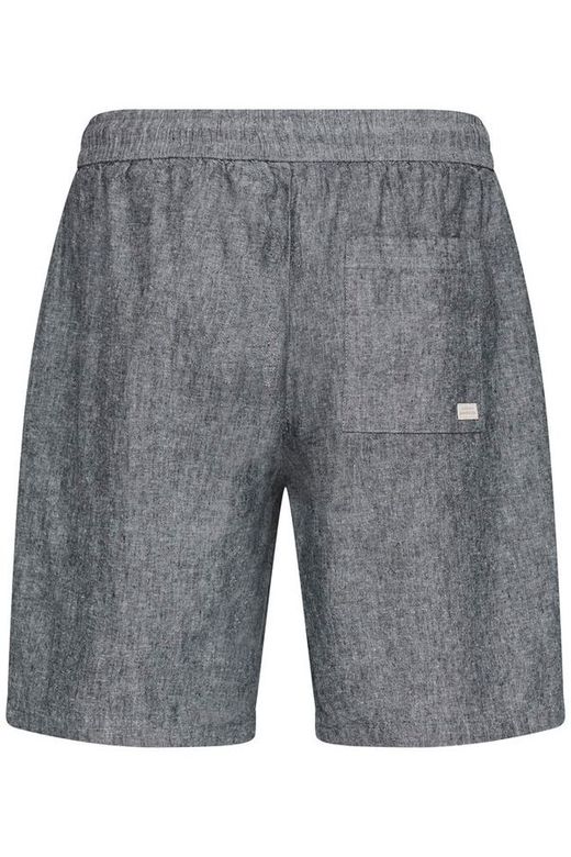 Bermuda de lino con goma y cordón Blend Of America Navy