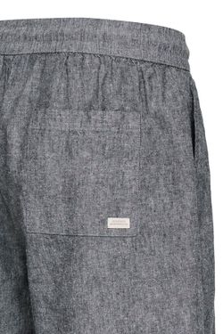 Bermuda de lino con goma y cordón Blend Of America Navy