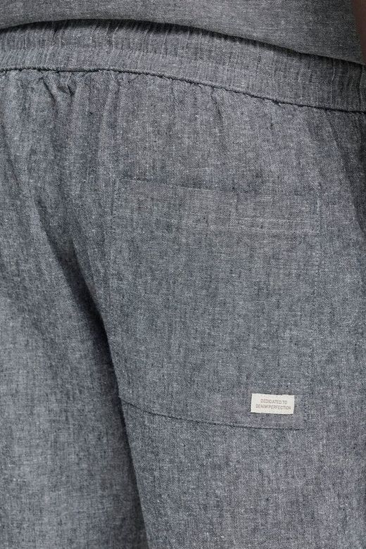 Bermuda de lino con goma y cordón Blend Of America Navy