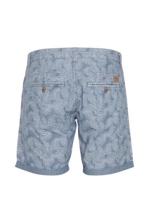 Bermuda printed with palm leaves Blend Of America Denim Lightblue