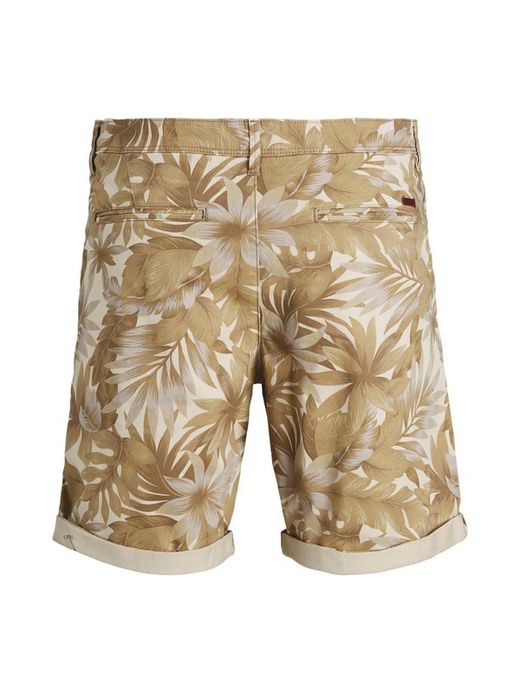 Bermuda estampada hojas tropicales Jack & Jones Beige