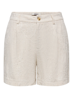 Bermuda HW con bordado floral monocolor Only Moonbean