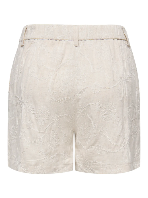 Bermuda HW con bordado floral monocolor Only Moonbean