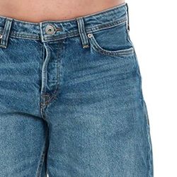 Basic distressed denim shorts Jack & Jones Blue