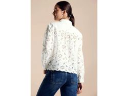 Blusa m/l con calados Street One Off White