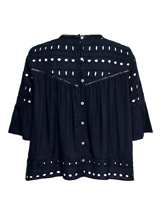 Blusón con manga 3/4 calados Only Insignia Blue