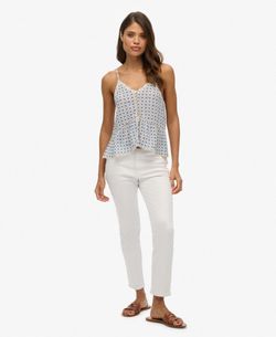 Blusón corto con estampado geométrico Superdry Diamond Tilde