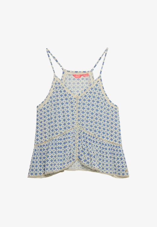 Blusón corto con estampado geométrico Superdry Diamond Tilde