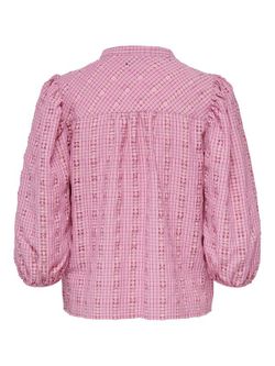 Blusón de manga 3/4 cuadros Jdy Orchid