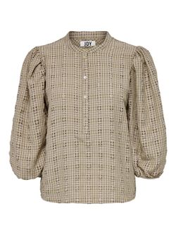 Blusón de manga 3/4 cuadros Jdy Tan