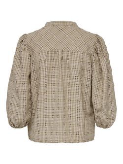Blusón de manga 3/4 cuadros Jdy Tan