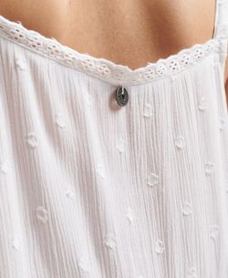 Blusón de tirantes con calados y volantes Superdry Optic