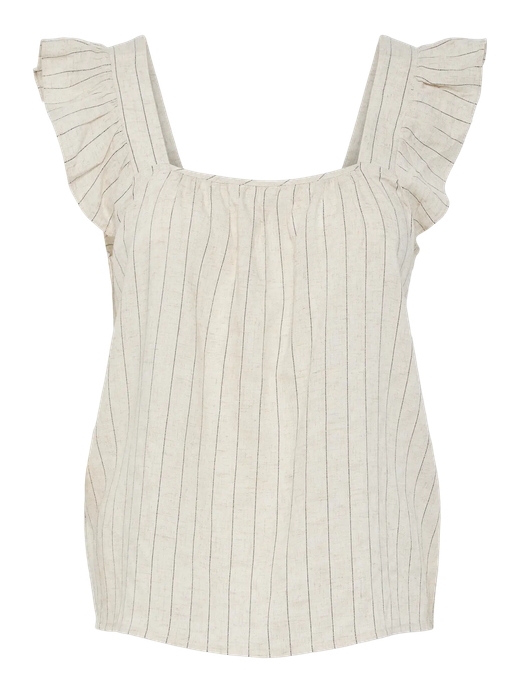 Blusón de tirantes con rayas Pieces Birch