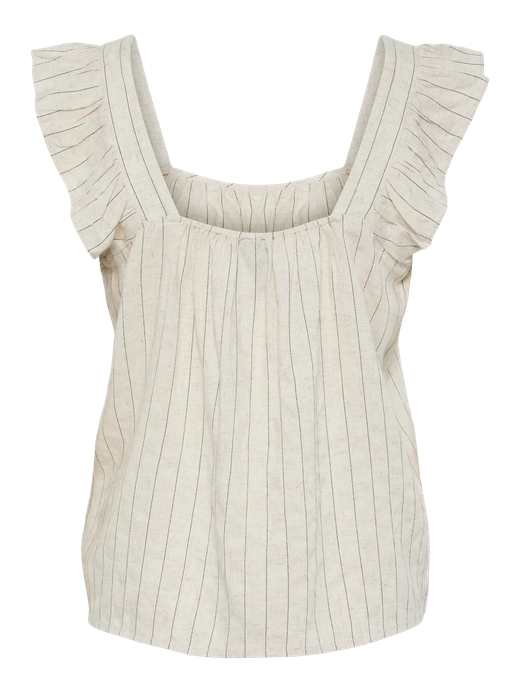 Blusón de tirantes con rayas Pieces Birch