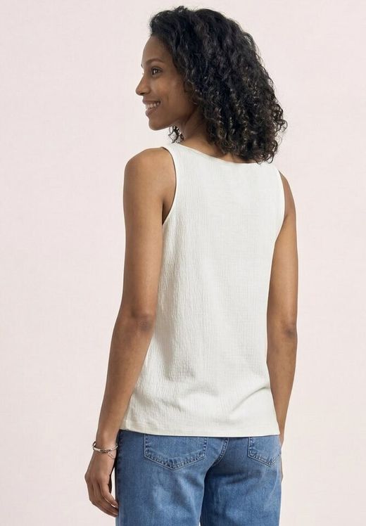 Blusón de tirantes de cuello pico Street One Off White