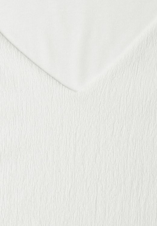 Blusón de tirantes de cuello pico Street One Off White
