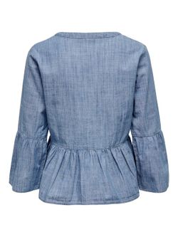 Blusón m. 3/4 chambray Jdy Medium Blue