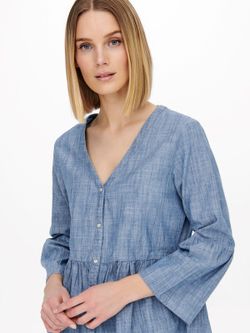 Blusón m. 3/4 chambray Jdy Medium Blue