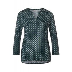 Blusón m. 3/4 con estampado geométrico Street One Green