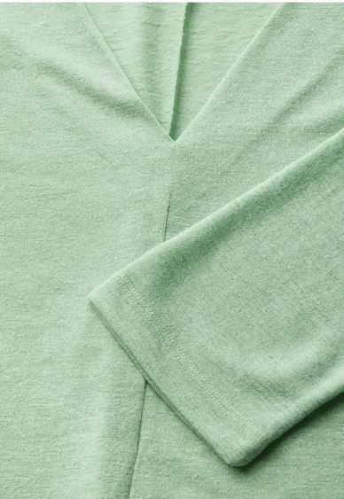 Blusón m. 3/4 de cuello pico Street One Green