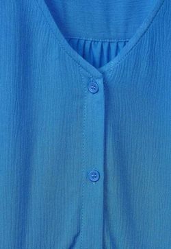 Blusón m/c con botones Street One Turquoise