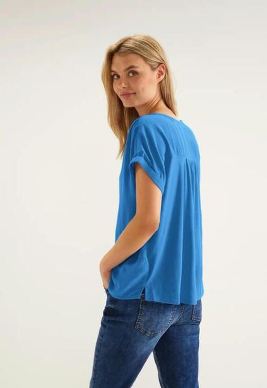 Blusón m/c con botones Street One Turquoise