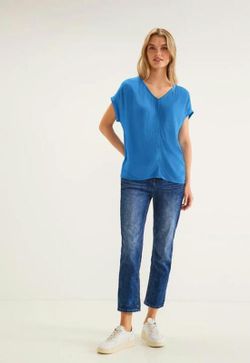 Blusón m/c con botones Street One Turquoise