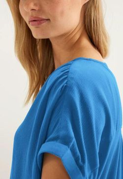 Blusón m/c con botones Street One Turquoise