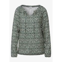 Blusón m/l con estampado abstracto Street One Green