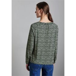 Blusón m/l con estampado abstracto Street One Green