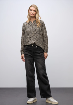Blusón m/l con estampado animal print Street One Sand