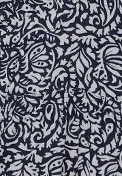 Blusón m/l con estampado floral monocolor Street One Deep Blue