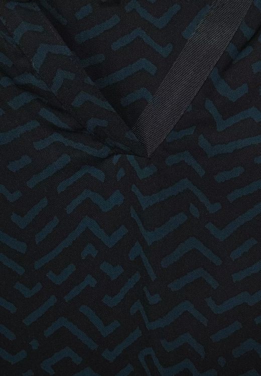 Blusón m/l con estampado geométrico abstracto Street One Black